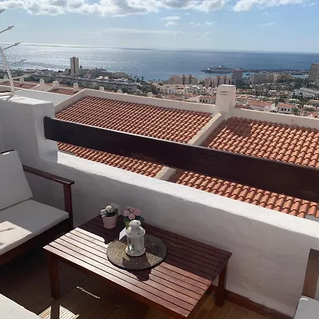 Lejlighed Quiet Studio, Incredible Views, Climatized Pool, Free Wifi Arona (Tenerife)